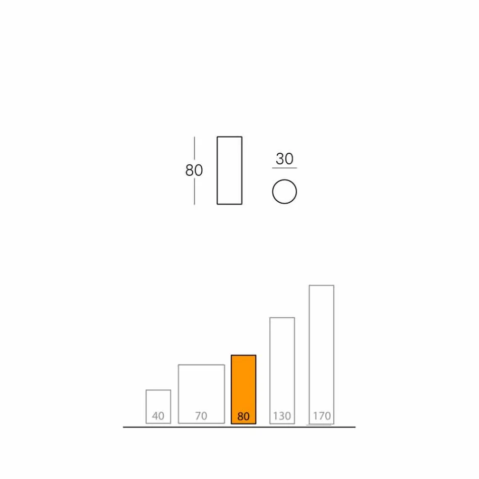 Slide Fluo válcová stojací lampa vyrobená v Itálii Viadurini