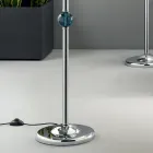 Klasická stojací lampa z italského uměleckého skla a stínidla - Memore Viadurini