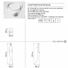 Stojací lampa s moderním designem pro venkovní osvětlení - Penelope od Myyour Viadurini