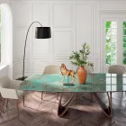 Stojací lampa s černým uhlíkovým stonkem Made in Italy - Terni Viadurini