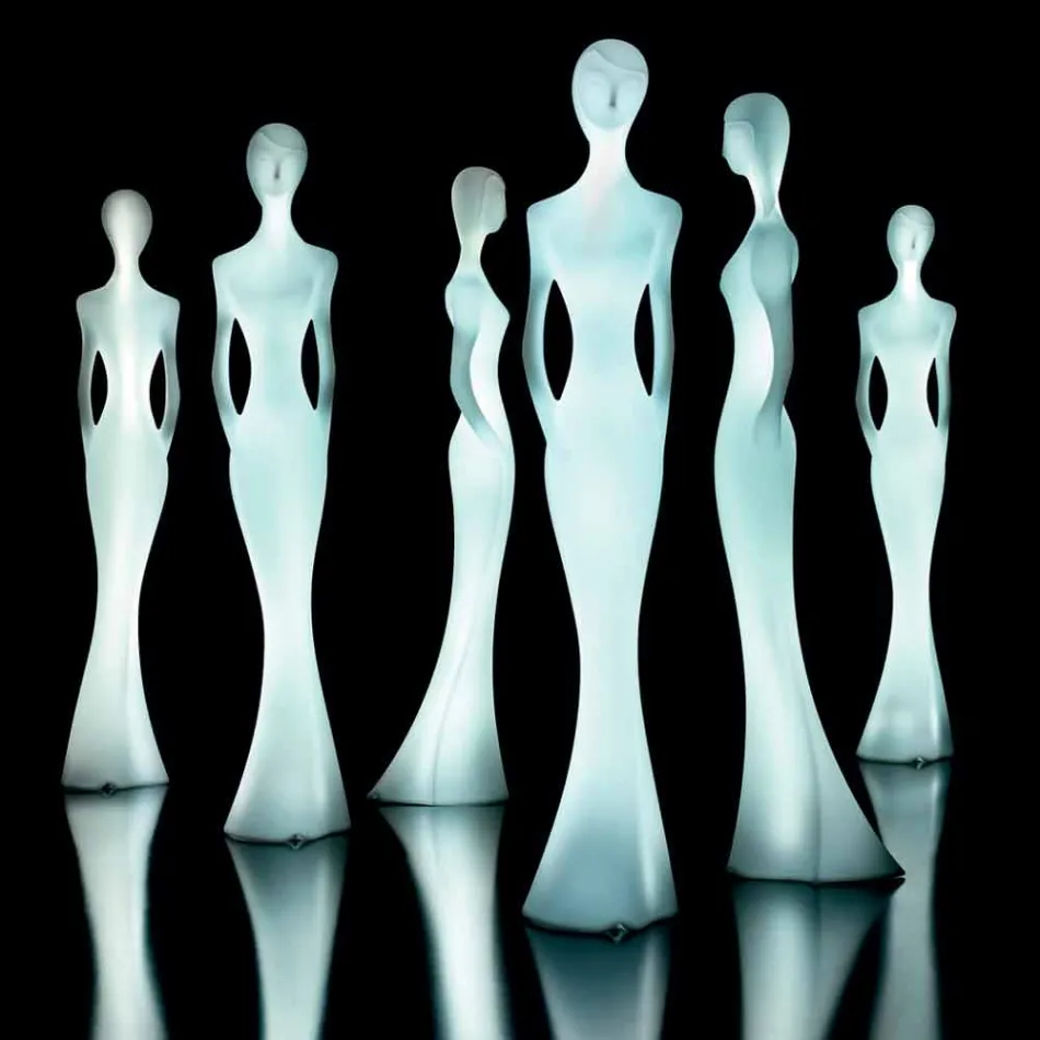 Zahradní stojací lampa s designem LED světelné sochy RGBW - Penelope od Myyour Viadurini