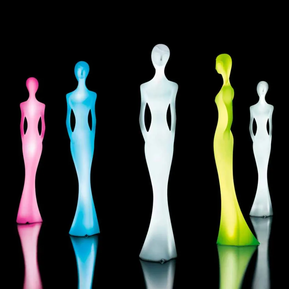 Zahradní stojací lampa s designem LED světelné sochy RGBW - Penelope od Myyour Viadurini