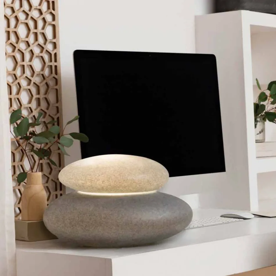 Stojací lampa pro interiér nebo exteriér moderního přírodního designu - Sassostar Viadurini