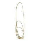 Designová stojací lampa ve zlatém lakovaném kovu s LED - Simea Viadurini