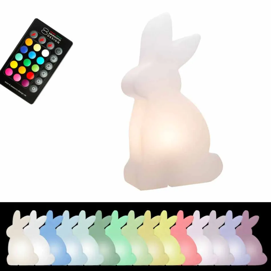 Designová lampa, bílý králík pro vnitřní i venkovní použití - Conigliostar Viadurini