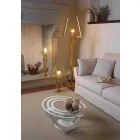 Moderní designová kovová podlahová lampa vyrobená v Itálii - Giunone Viadurini