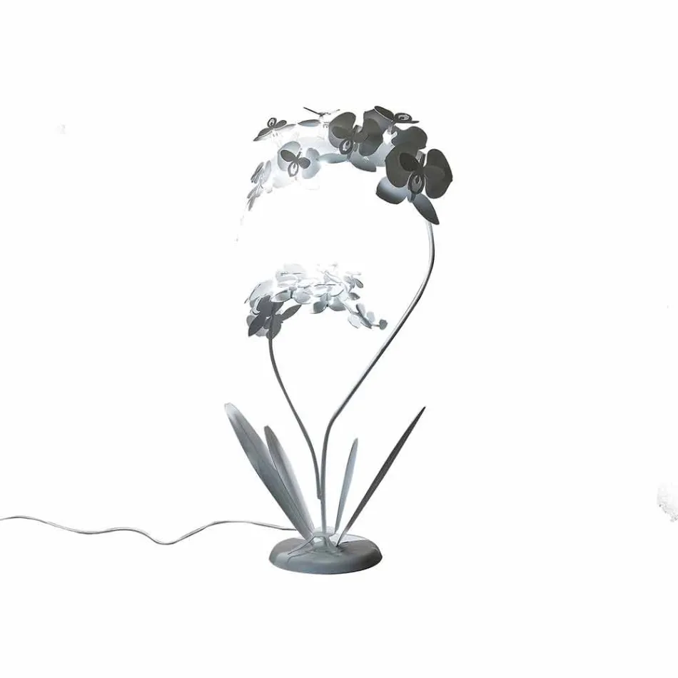 Moderní designová kovová podlahová lampa vyrobená v Itálii - Amorpha Viadurini