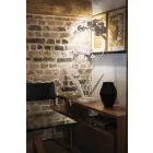 Moderní designová kovová podlahová lampa vyrobená v Itálii - Amorpha Viadurini