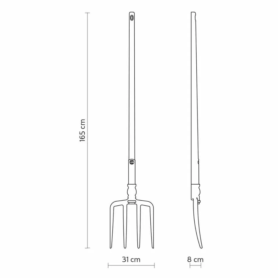 Venkovní stojací lampa v bílém technopolymerovém provedení 3 forem - nářadí Viadurini