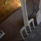 Venkovní stojací lampa v bílém technopolymerovém provedení 3 forem - nářadí Viadurini