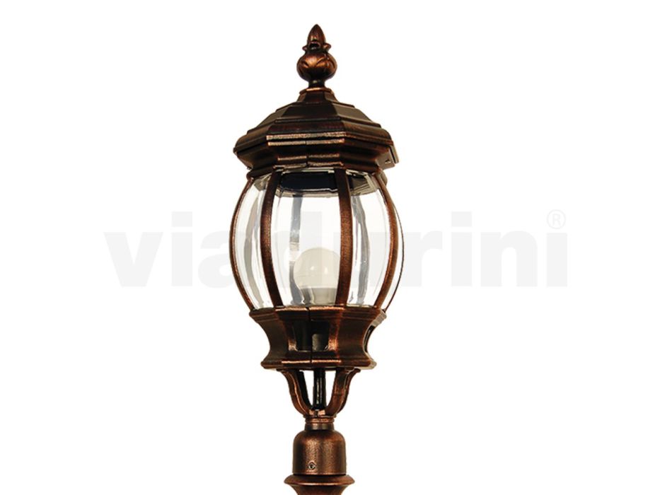 Venkovní stojací lampa ve vintage stylu z hliníku Made in Italy - Leona Viadurini