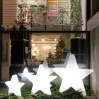 Stojací lampa ve tvaru bílé nebo červené hvězdy, moderní design - Ringostar Viadurini