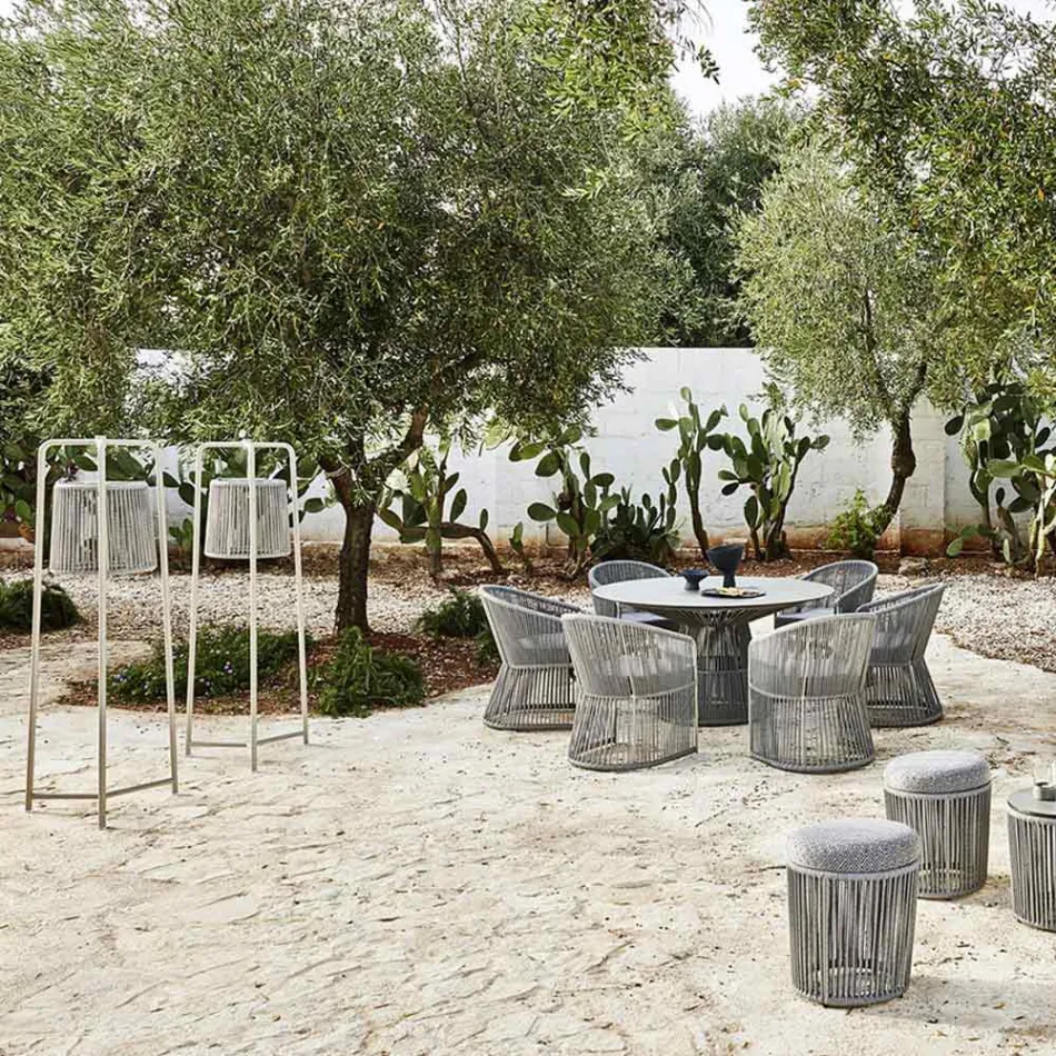 Stojací lampa z hliníku a vláken Made in Italy - Tibidabo by Varaschin Viadurini