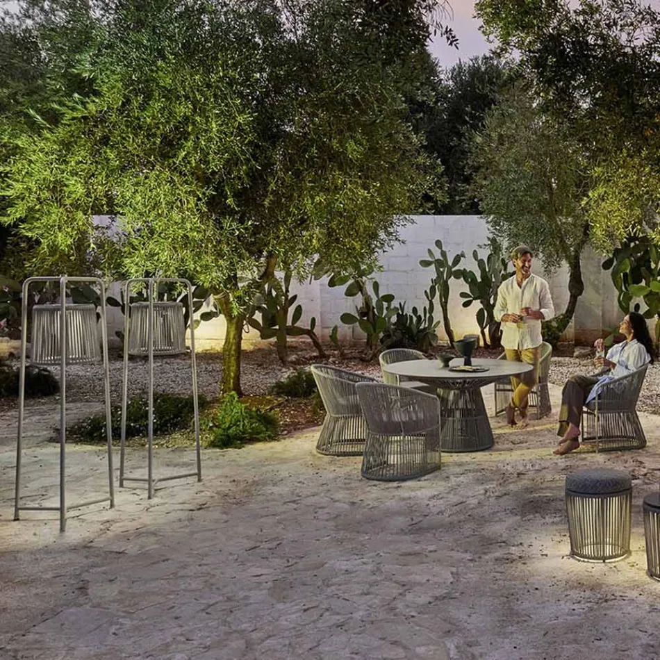 Stojací lampa z hliníku a vláken Made in Italy - Tibidabo by Varaschin Viadurini