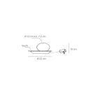 Stojací lampa z hliníku, kovu a bílého skla - Luma Viadurini