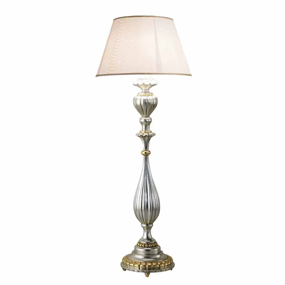 Dřevěná stojací lampa vyrobená ručně v Itálii Rocco Viadurini