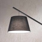 Kovová stojací lampa se stínítkem potaženým látkou - Rivella Viadurini