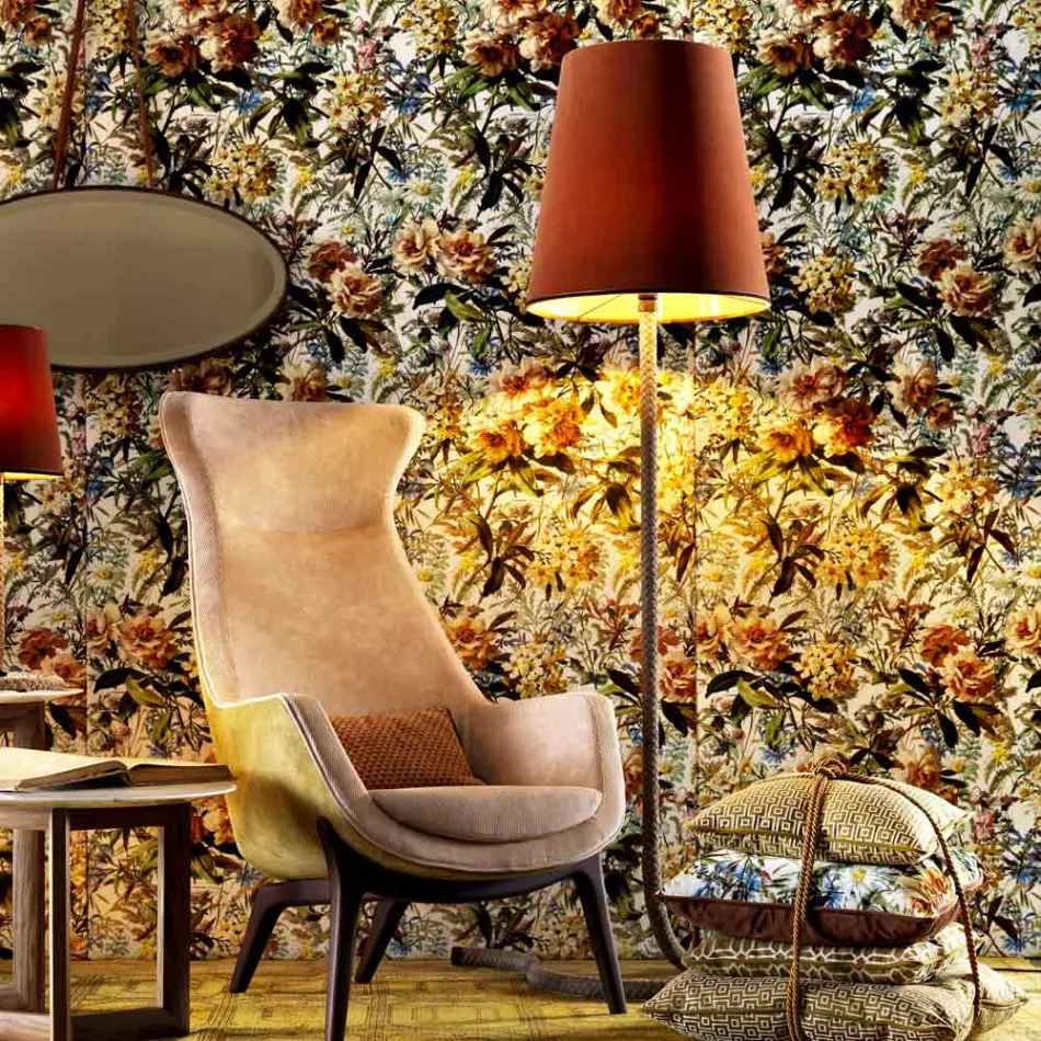 Grilli Snake kovová a tkaninová svítidla vyrobená v Itálii Viadurini