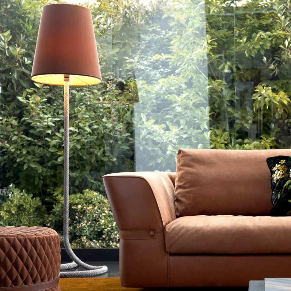 Grilli Snake kovová a tkaninová svítidla vyrobená v Itálii Viadurini