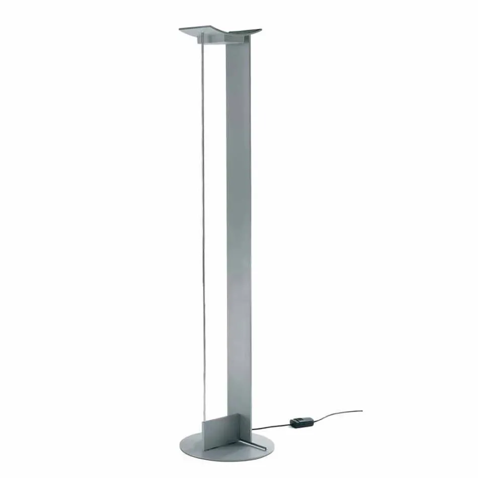 Stojací lampa z lakovaného kovu s integrovanou LED diodou Made in Italy - Indra Viadurini