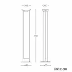 Stojací lampa z lakovaného kovu s integrovanou LED diodou Made in Italy - Indra Viadurini