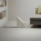 Stojací lampa z lakovaného kovu se stmívatelným LED světlem - Eukalyptus Viadurini