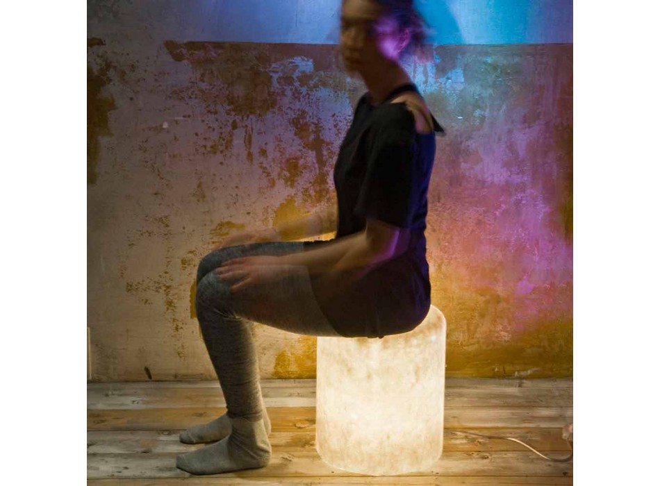 Designová stojací lampa z nebulitu In-es. Design Bin F Nebula Viadurini