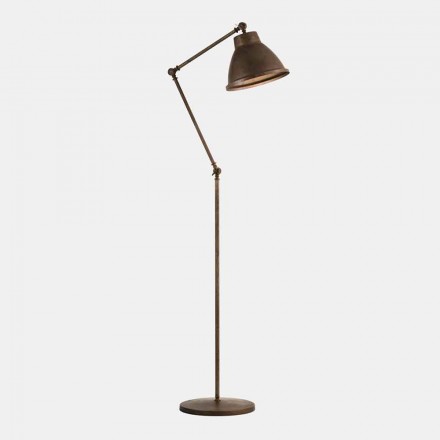 Stojací lampa z mosazi a železa s otočným designem Vintage - Loft od Il Fanale Viadurini