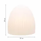 Stojací lampa z bílého plastu s designem Led, Solar nebo E27 - Massostar Viadurini