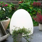 Stojací lampa z bílého plastu s designem Led, Solar nebo E27 - Massostar Viadurini