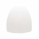 Stojací lampa z bílého plastu s designem Led, Solar nebo E27 - Massostar Viadurini