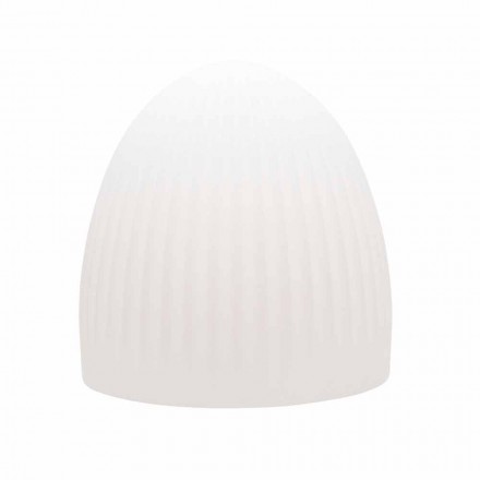 Stojací lampa z bílého plastu s designem Led, Solar nebo E27 - Massostar Viadurini