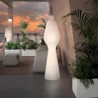 Stojací lampa z bílého polyetylenu s LED Made in Italy - Reyes Viadurini