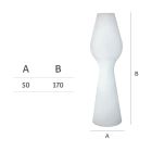 Stojací lampa z bílého polyetylenu s LED Made in Italy - Reyes Viadurini