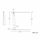 Stojací lampa z masivního dubu a oceli vyrobená v Itálii, Precious - Calisto Viadurini