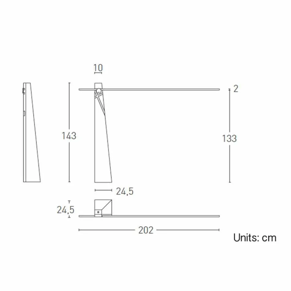Stojací lampa z masivního dubu a oceli vyrobená v Itálii, Precious - Calisto Viadurini