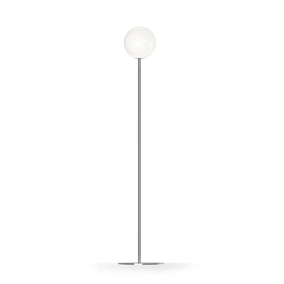Stojací lampa Althea z leštěného nebo saténově lakovaného skla, vyrobená v Itálii Viadurini
