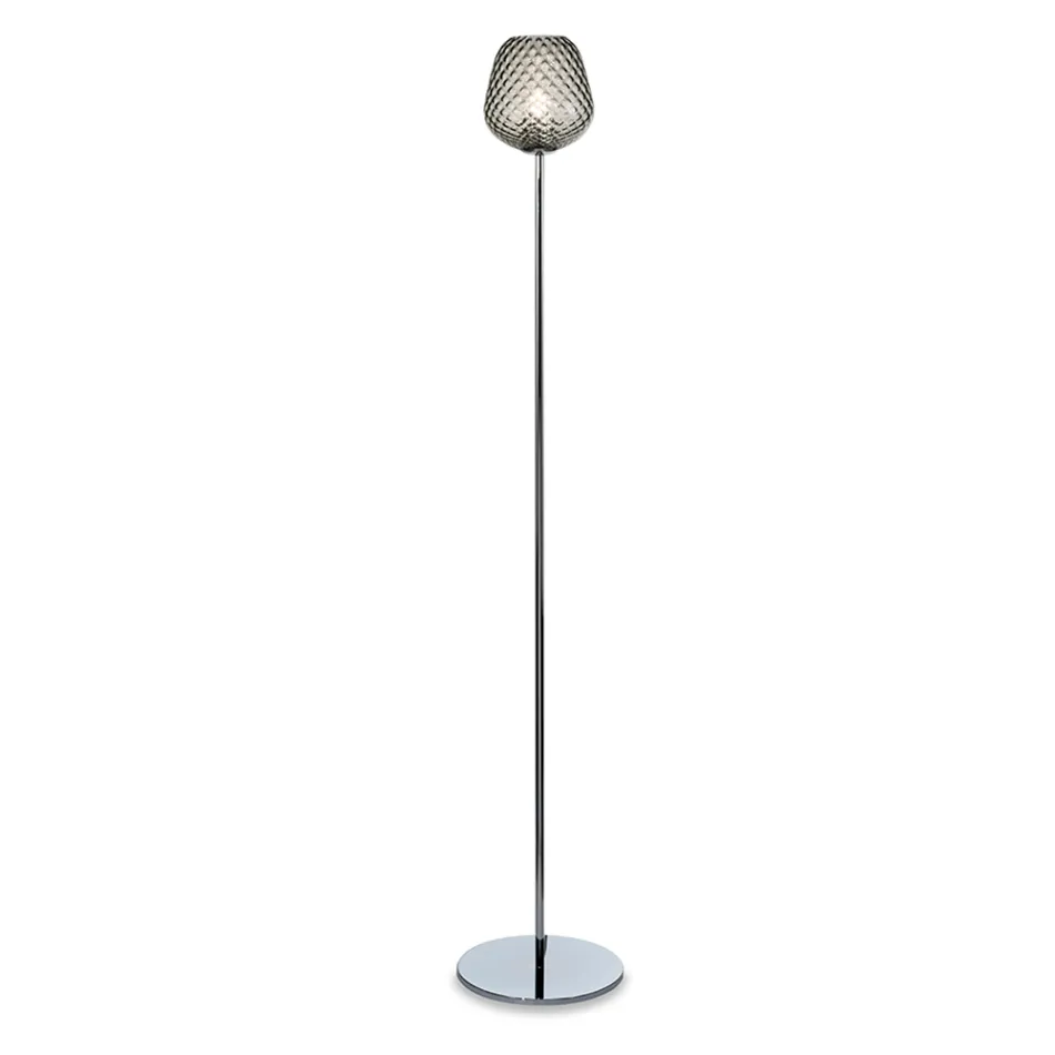 Stojací lampa z pouzdra nebo průhledného skla vyrobená v Itálii - Elisia Viadurini