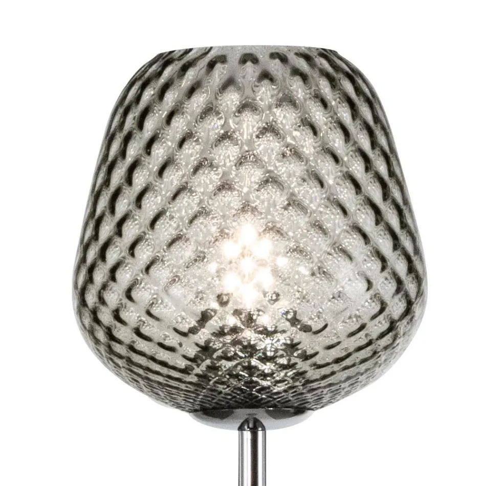 Stojací lampa z pouzdra nebo průhledného skla vyrobená v Itálii - Elisia Viadurini