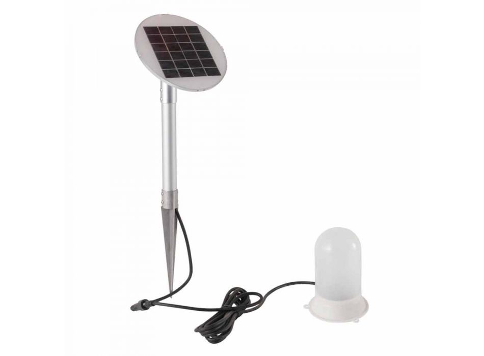 LED, solární nebo E27 stojací lampa barevného moderního oválného designu - Uovostar Viadurini