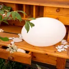 LED, solární nebo E27 stojací lampa barevného moderního oválného designu - Uovostar Viadurini