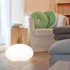 LED, solární nebo E27 stojací lampa barevného moderního oválného designu - Uovostar Viadurini
