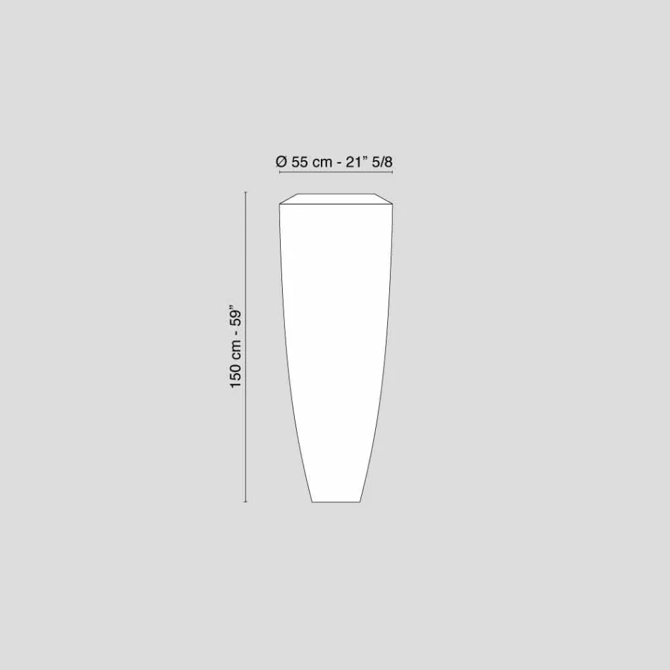 Soudobé stojací lampa LED pro vnitřní LDPE Big Howitzer Viadurini