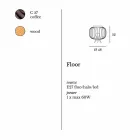 Lampa Moderní design broušená ocel Ø48xh.52 cm Leira Viadurini