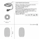 Stojací lampa pro venkovní design ve 3 velikostech, 2 kusy - Pandora S od Myyour Viadurini