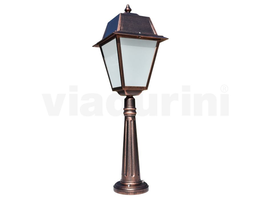 Stojací lampa pro venkovní použití ve starém hliníku Made in Italy - Doroty Viadurini