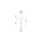 Venkovní stojací lampa z mosazi a mědi Made in Italy - Sword Viadurini