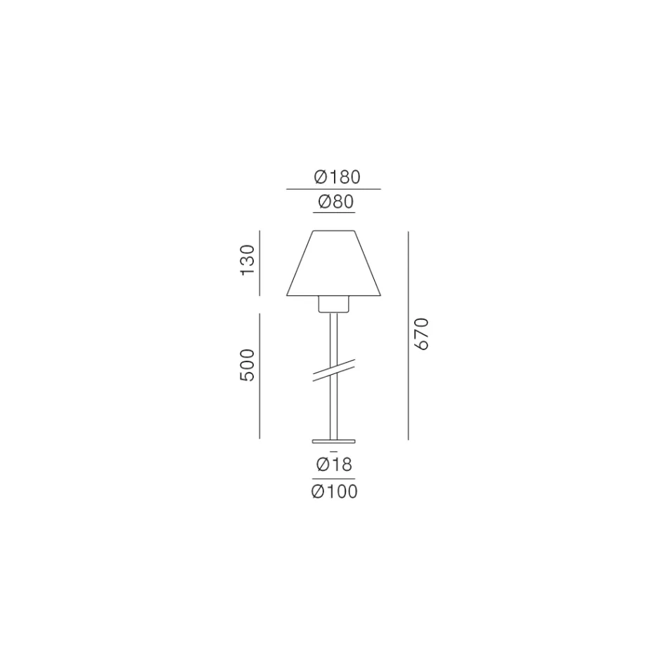 Venkovní stojací lampa z mosazi a mědi Made in Italy - Sword Viadurini