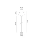 Venkovní stojací lampa z mosazi a mědi Made in Italy - Sword Viadurini