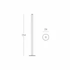 Slide Flux štíhlá podlahová svítidla z methakrylátu vyrobená v Itálii Viadurini